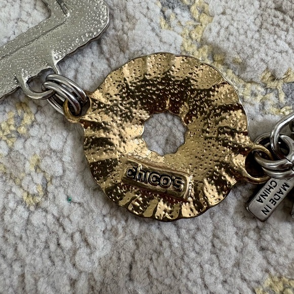 Chico’s Silver and Gold color Chain Belt - Picture 7 of 8